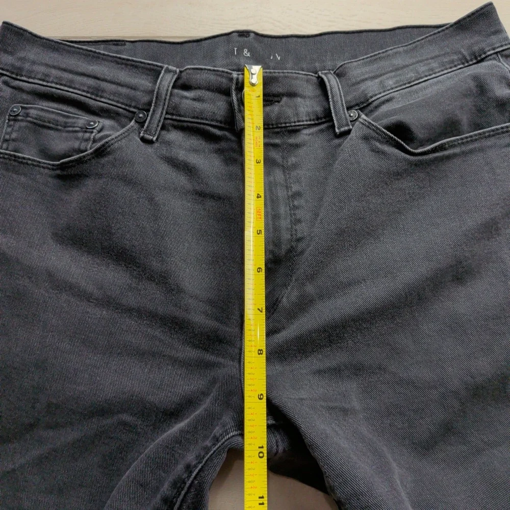 Mott & Bow Slim Stone Jeans Mens 31x32 Faded Black Stonewash Denim Pants Stretch